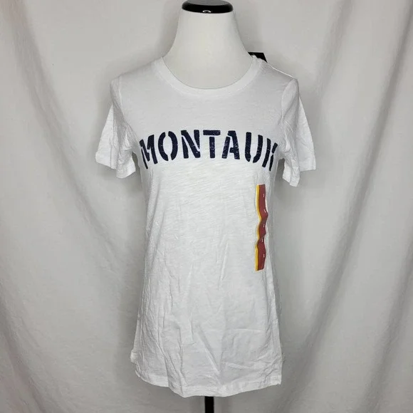 Grayson Threads Montauk Short Sleeve Graphic T-Shirt, White NWT $13 Size Medium - Picture 2 of 6